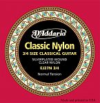 D'ADDARIO EJ27N 3/4 струны для гитары